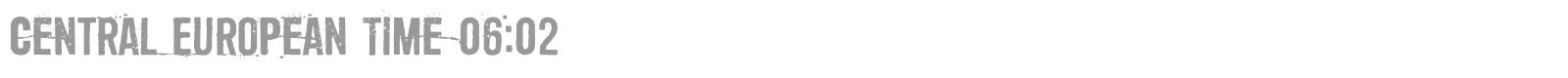 Central European Time font preview